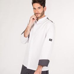 Chaqueta cocina hombre en negro o blanco