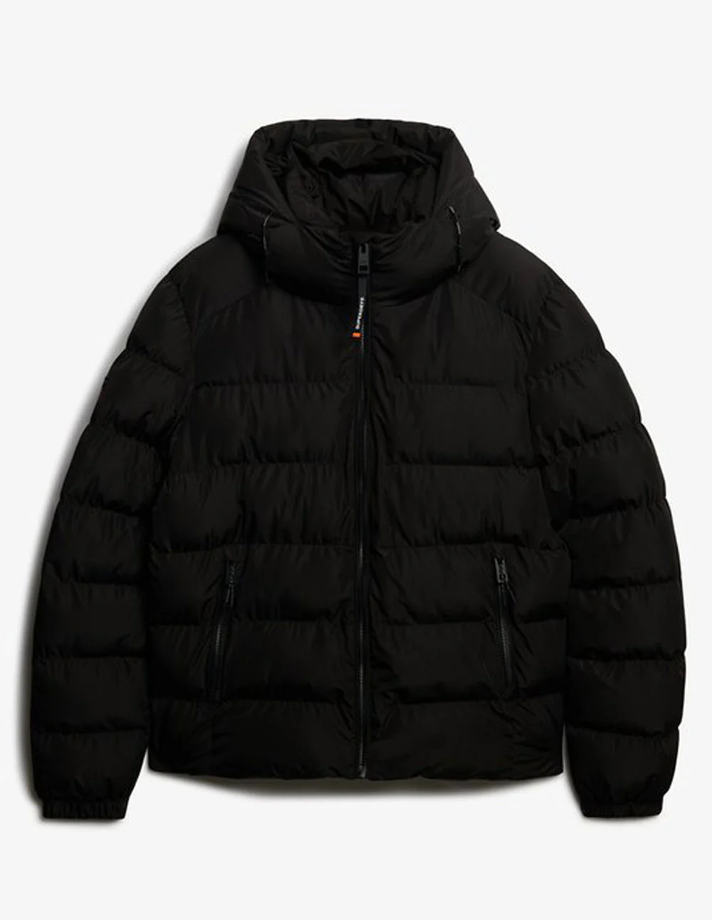 Chaqueta con capucha alcochada Superdry Black