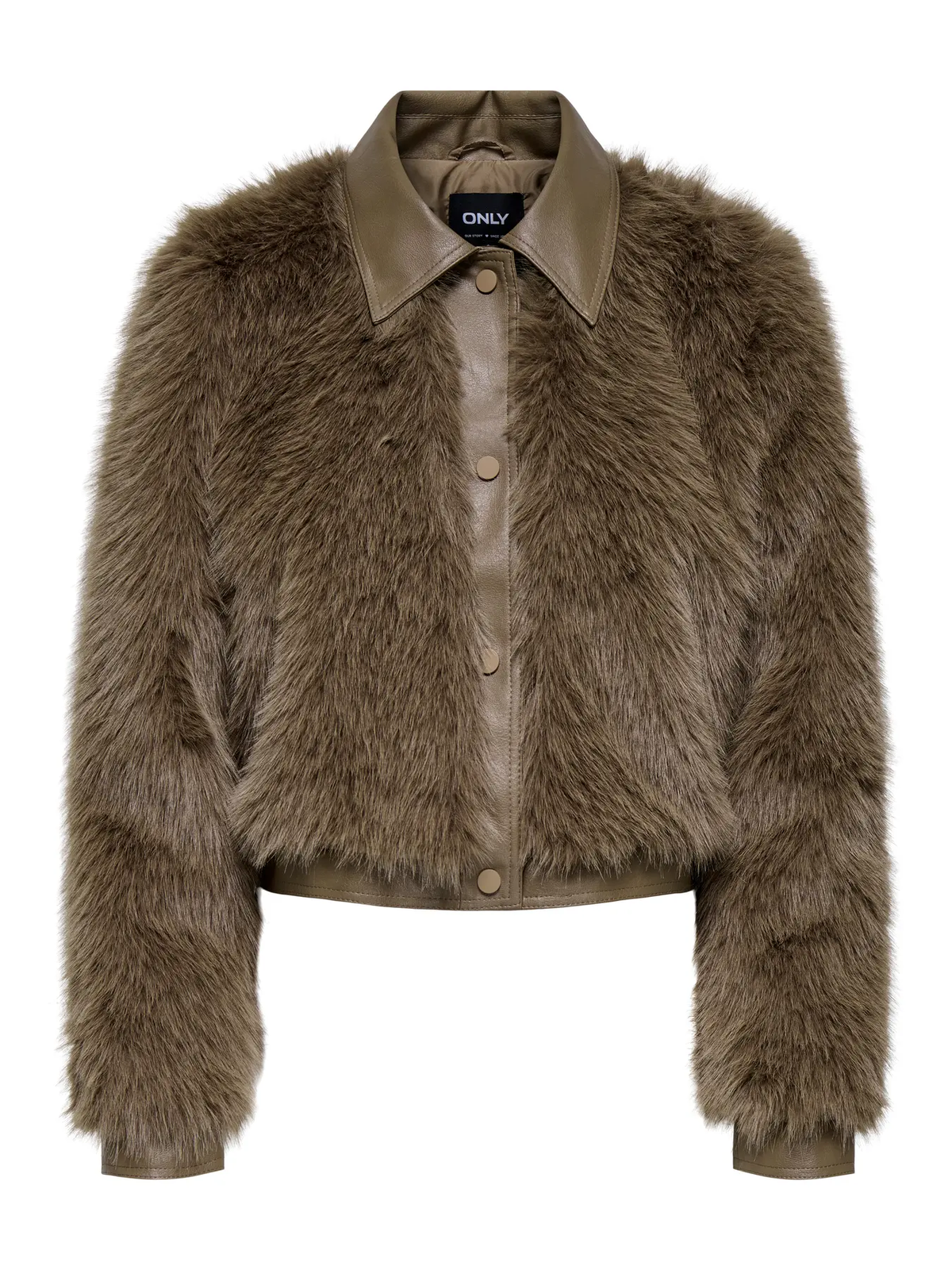 Chaqueta corta combinada de pelo Only Mountain Spring