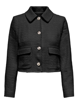 Chaqueta corta con bolsillos con botones dorados Only Black