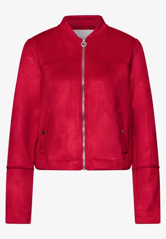 Chaqueta corta con cremallera Street One Red