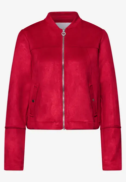 Chaqueta corta con cremallera Street One Red