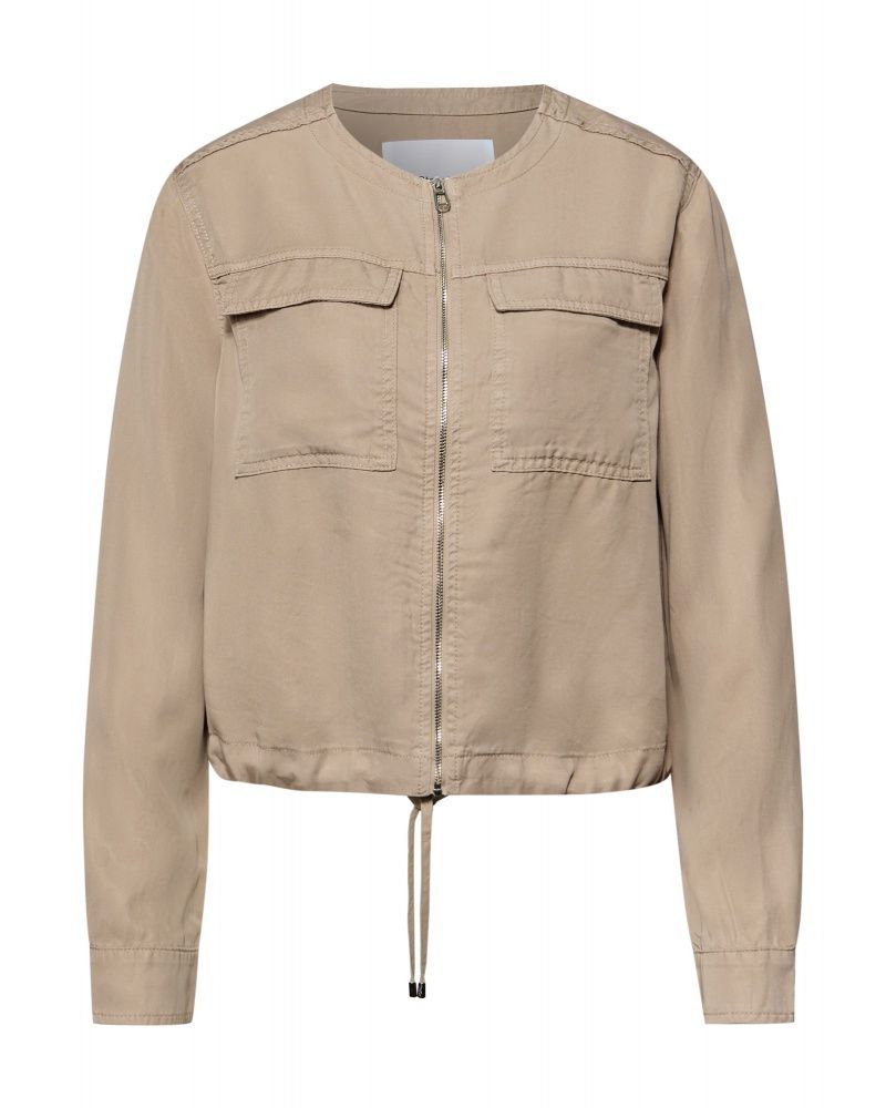 Chaqueta corta con cremallera Street One Safari