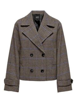 Chaqueta corta cruzada pata de gallo Only Humus