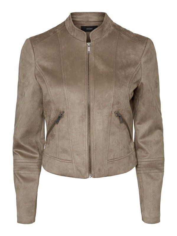 Chaqueta corta de terciopelo con cremallera Vero Moda Bungee Cord