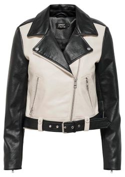 Chaqueta corta polipiel combinada Only Pumice Stone