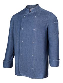 Chaqueta De Cocina Denim Con Automaticos  Referencia -405207-64.