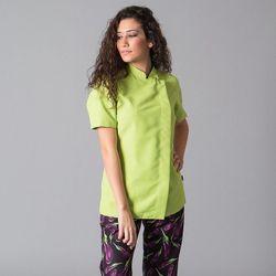 Chaqueta de cocina mujer manga corta colores
