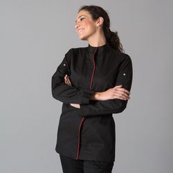 Chaqueta de cocina para mujer blanco o negro