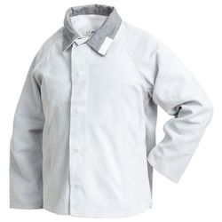 CHAQUETA de Cuero serraje gris calidad standard tallas S-3XL