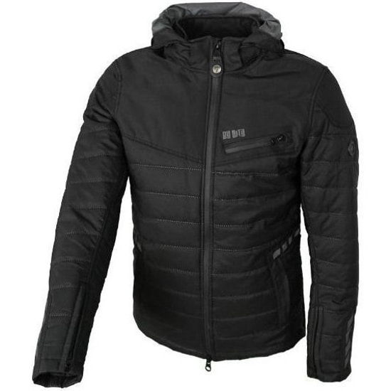 Chaqueta de Moto By City Everest Black | Estilo Anorak Urbano | Térmica Nivel 4 | Impermeable HIPORA® | Protecciones Flexishock Nivel 2