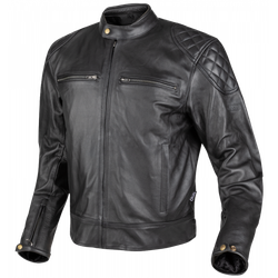 Chaqueta de Moto Piel Race 2 Negro | Uso 12 Meses | Piel Bovina | Térmica Desmontable | Protecciones Nivel 2 | Homologación AA