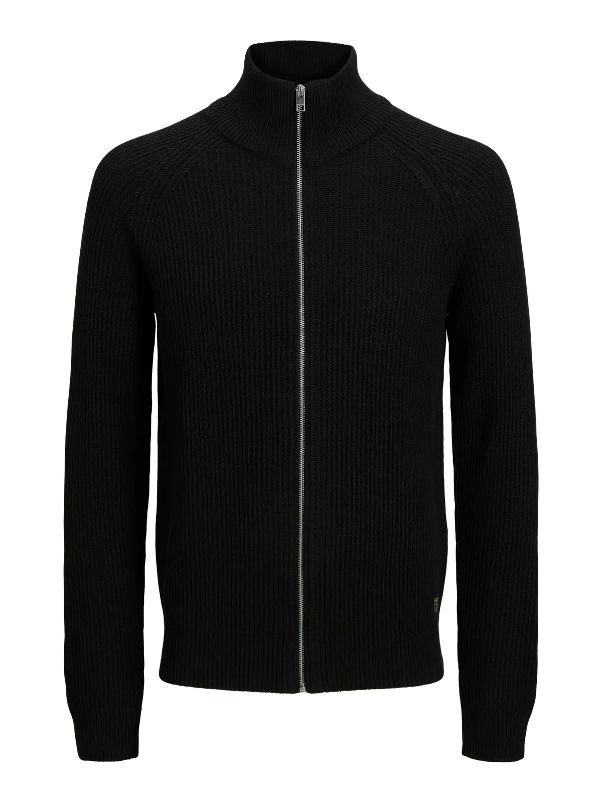 Chaqueta de punto canalé Jack & Jones Black