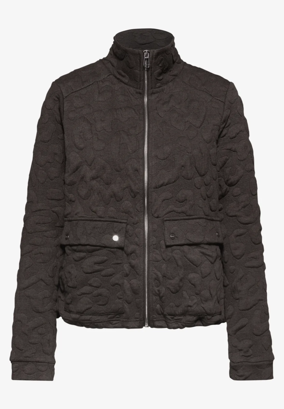 Chaqueta de punto con cremallera Street One Brown