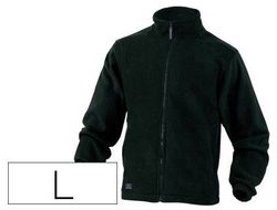 Chaqueta Deltaplus Polar con Cremallera 2 Bolsillos Color Negro Talla L