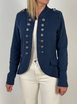 Chaqueta domadora militar azul marino