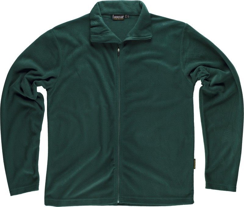 Chaqueta forro polar cierre cremallera 160gr Verde