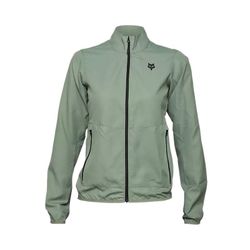 🌬️🚵‍♀️ Chaqueta Fox Cortavientos Ranger Mujer – Protección Ligera para MTB y Enduro (Verde musgo) 🌿