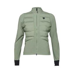 🧥🔥🚵‍♂️ Chaqueta Fox Flexair Fire Hybrid Mujer – Protección, Calidez y Máximo Rendimiento Color Verde musgo