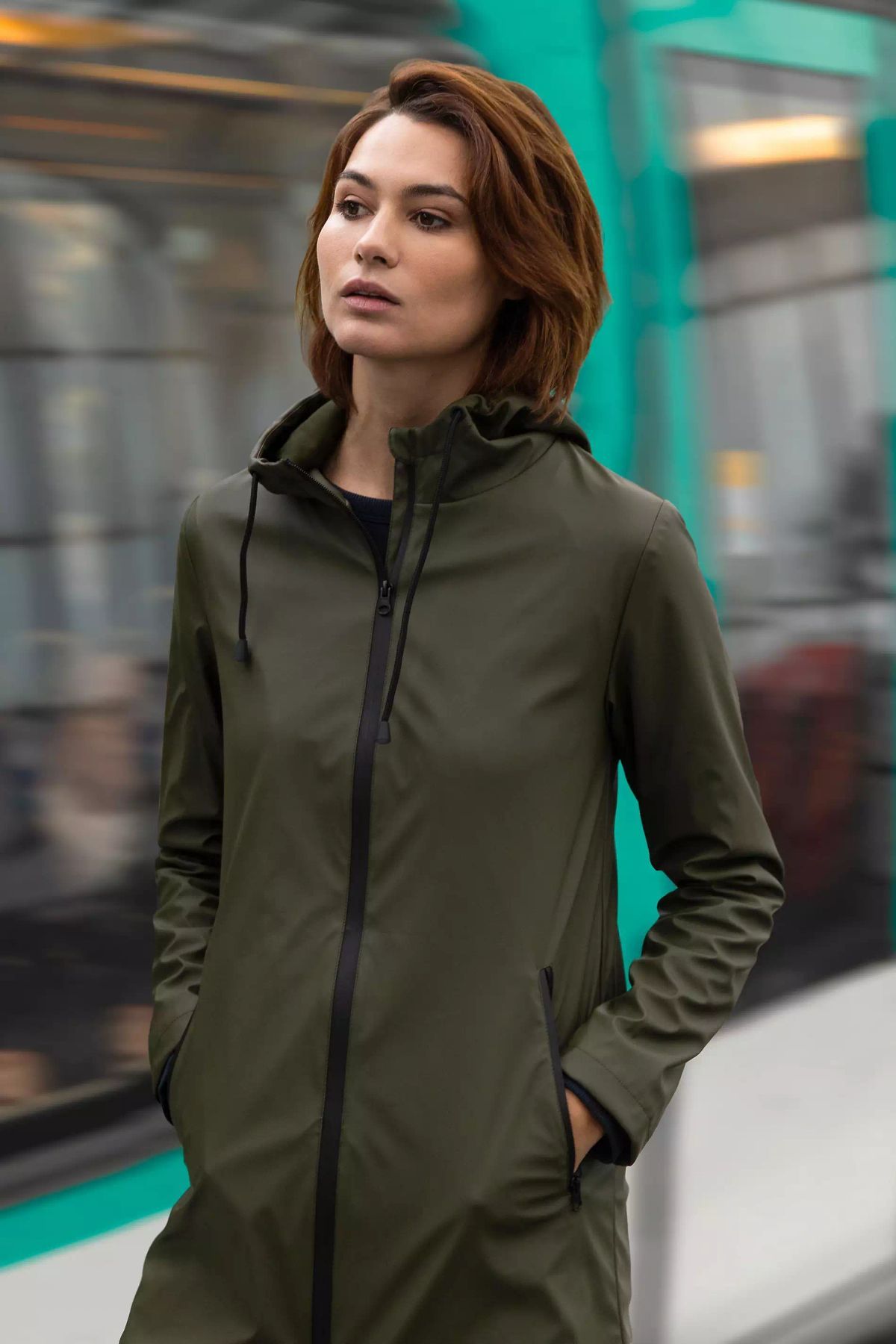 Chaqueta impermeable mujer Antoine colores