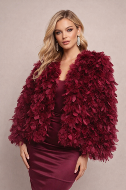 Chaqueta modelo Letizzia burdeos