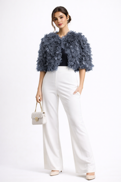 Chaqueta modelo Letizzia corta azul