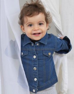 Chaqueta orgánica Denim Rocks bebé