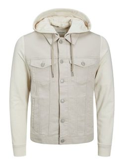 Chaqueta tejana combinada con capucha Jack & Jones Moonbean
