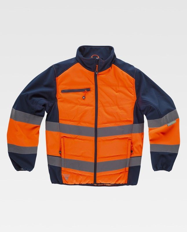 Chaqueta Workshell Naranja / Marino