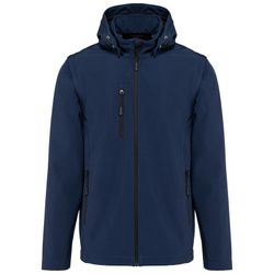 Chaquetas softshell 3 capas con capucha y mangas extraíbles unisex