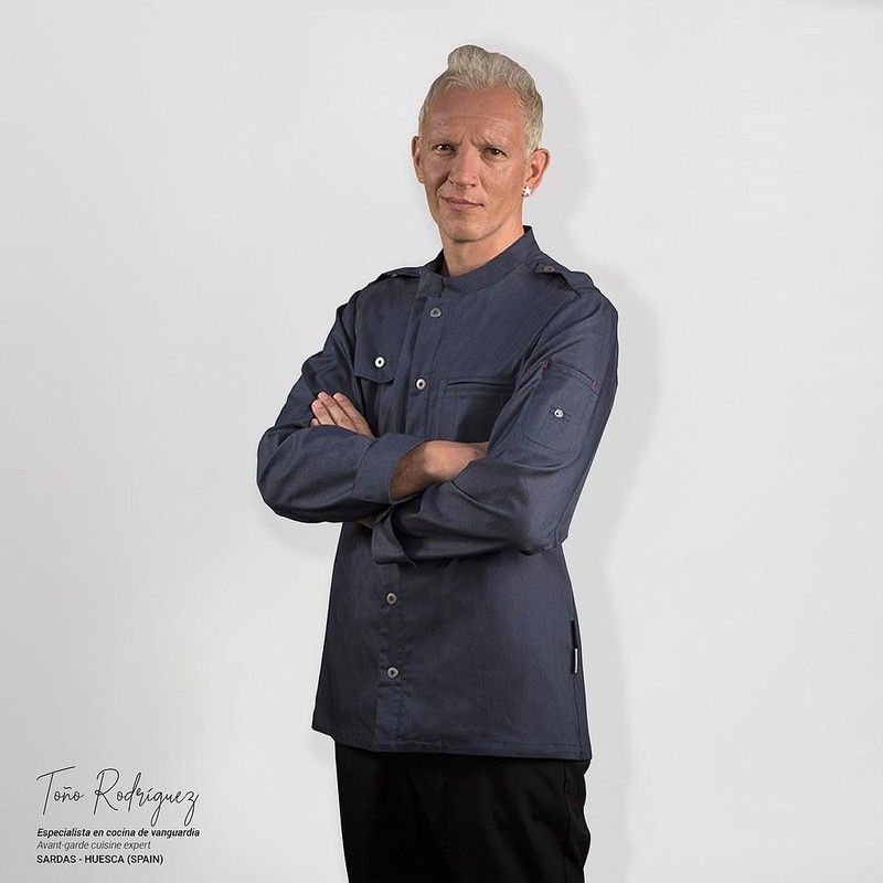 Chaquetilla de cocina unisex tejana