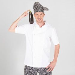 Chaquetilla unisex manga corta con xecs negro o blanco