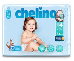 Chelino Pañales Talla 4 36 unidades
