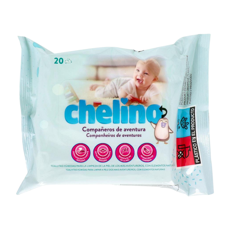Chelino Toallitas Infantiles 20ud con Aloe Vera – Suavidad e Hidratación