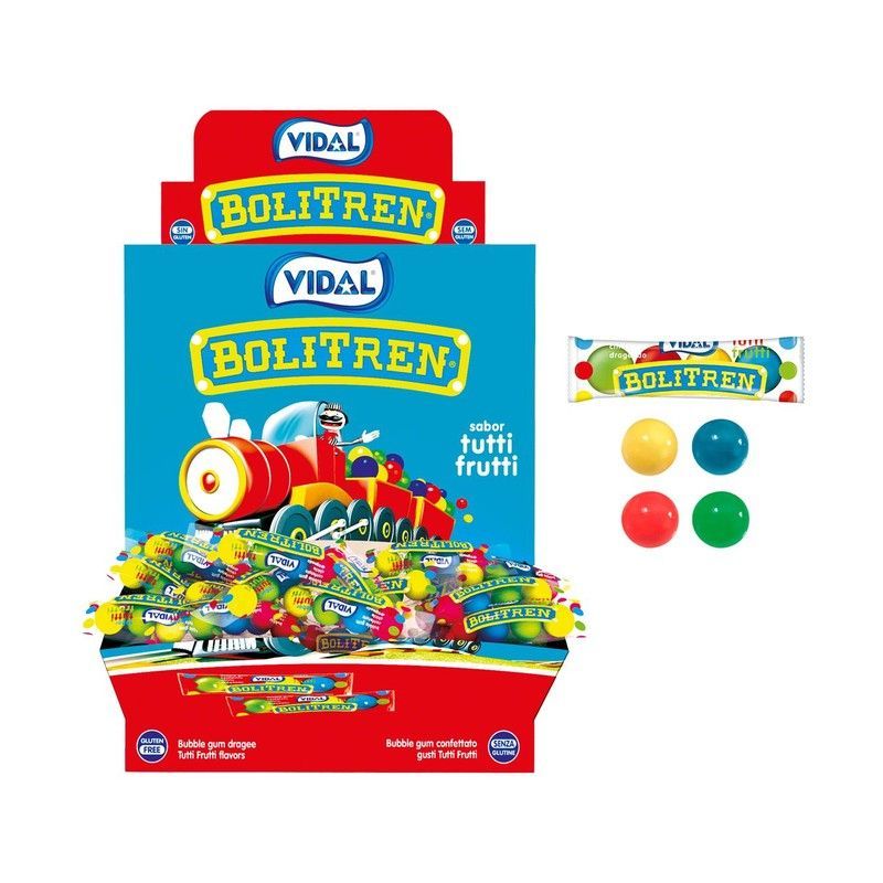 Chicle Bolitren. Bolas Chicle Tutti Frutti de Vidal (200 unidades)