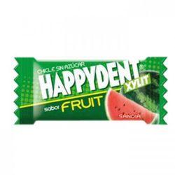 Chicle Happydent sabor Sandia (200 unidades). Chicle sin azúcar sabor Sandia