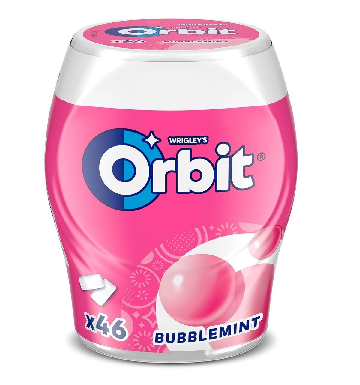 Chicle Orbit Bubblemint Box (46 Grageas 64 Gramos)