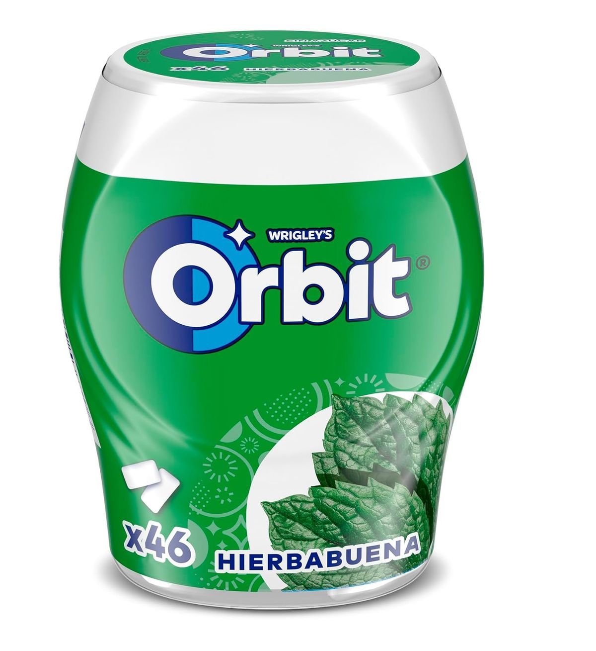 Chicles Orbit Box Hierbabuena 46 chicles Sin Azúcar (6 Botes)