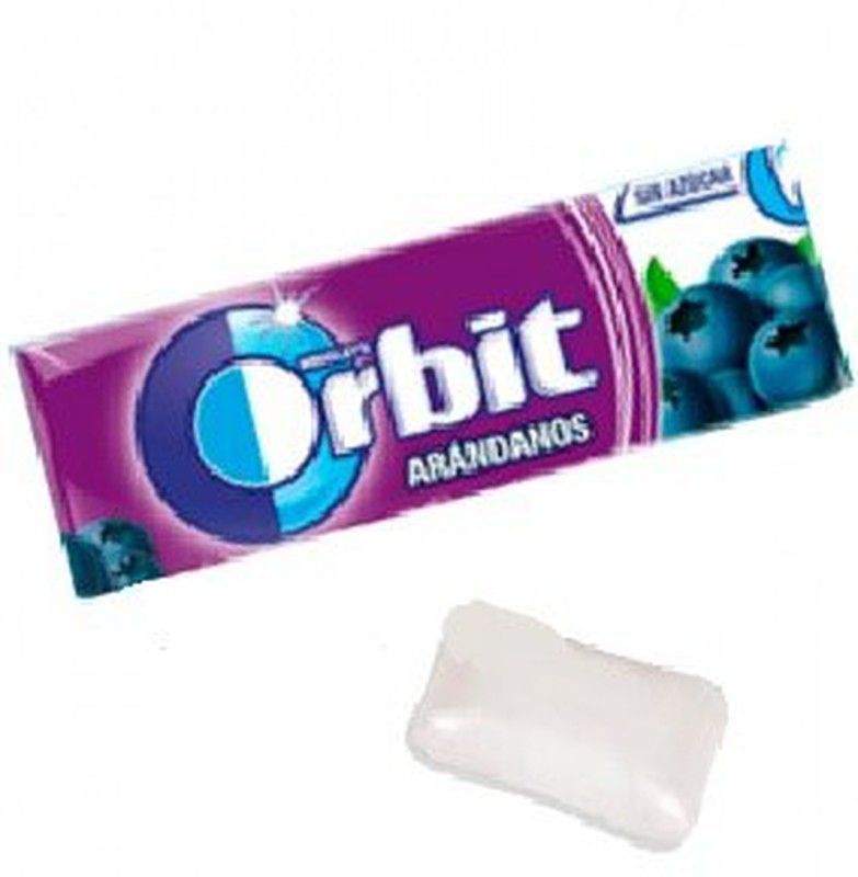 Chicles Orbit Grageas Arándanos (30 unidades) Sin Azúcar