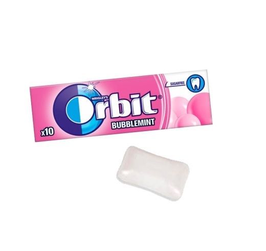 Chicles Orbit Grageas Bubblemint (30 unidades) Sin Azúcar