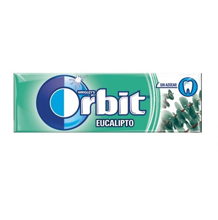 Chicles Orbit Grageas Eucalipto (30 unidades) Sin Azúcar