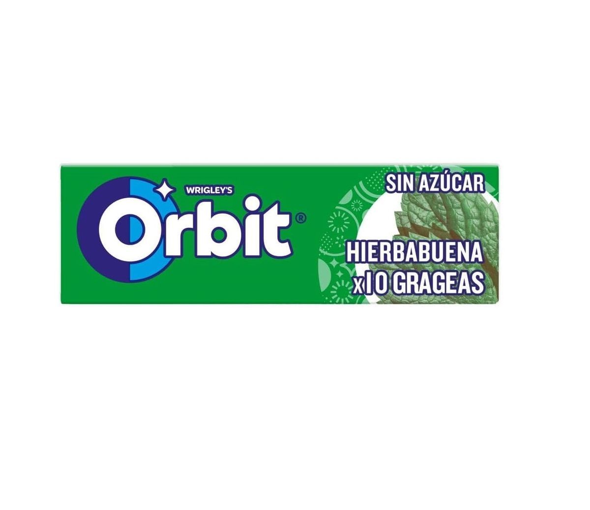Chicles Orbit Grageas Hierbabuena (30 unidades) Sin Azúcar