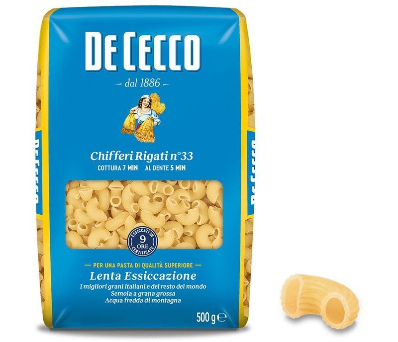 Chifferi rigati nº31 de cecco 500 grs