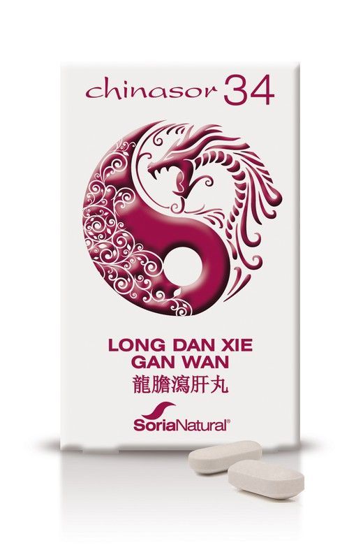 Chinasor 34 Long San Xie Gan Wan 30 Comprimidos Soria Natural