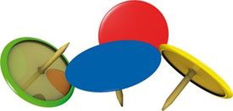 Chinchetas color, 100 unid.