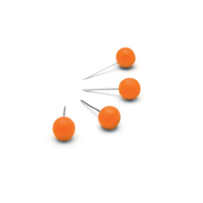 Chinchetas NOBO para tableros (100), naranja