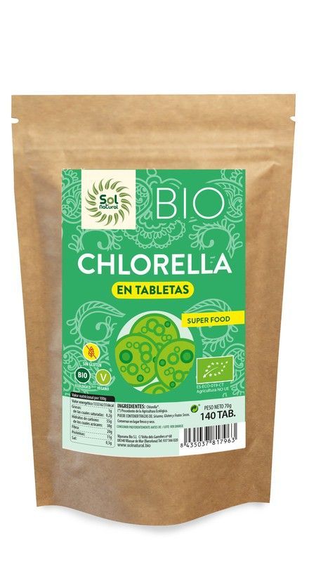 Chlorella En Tabletas Bio 140 Tabletas