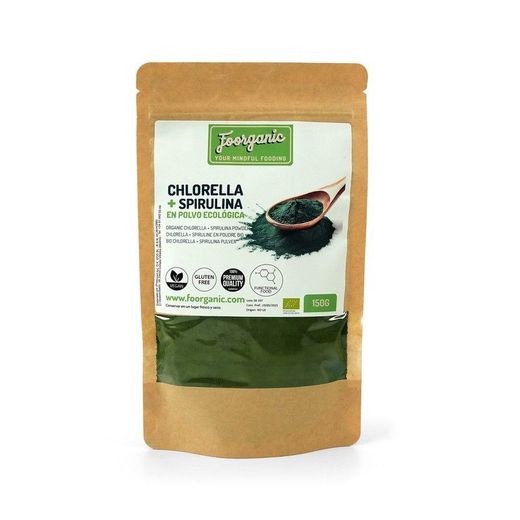 Chlorella + Spirulina ECO en polvo, 150 gr