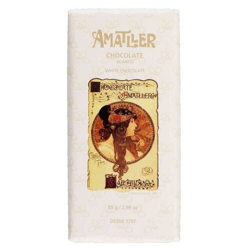 Chocolate amatller tableta 85g blanco