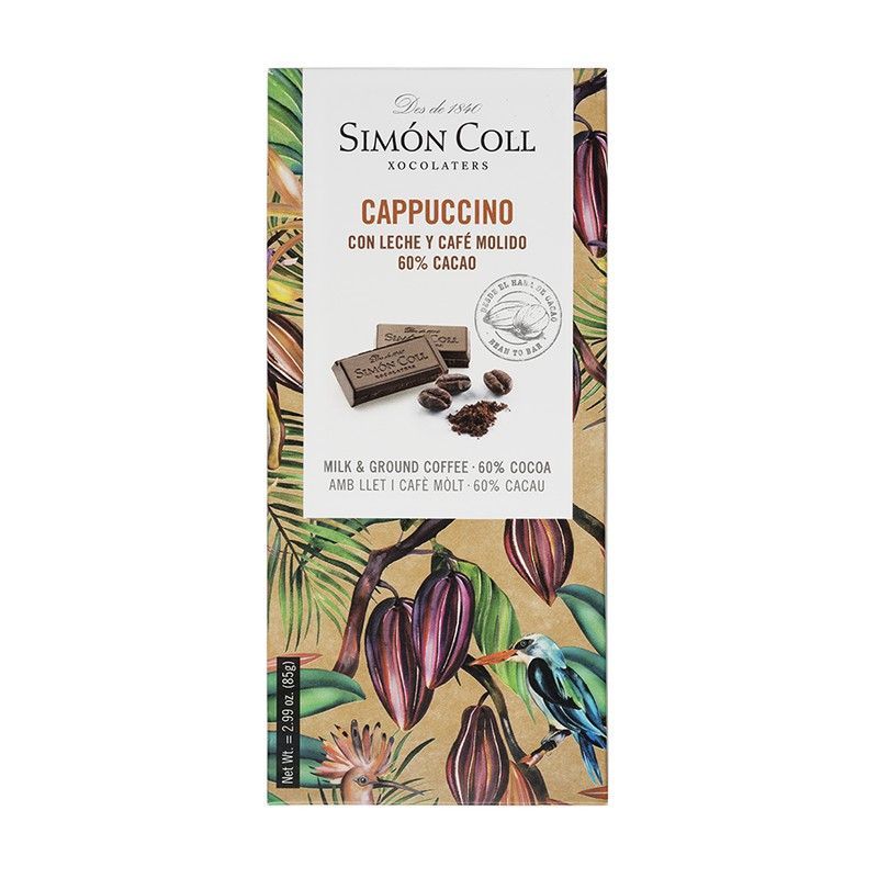 Chocolate con leche cappucino simon coll 85 grs